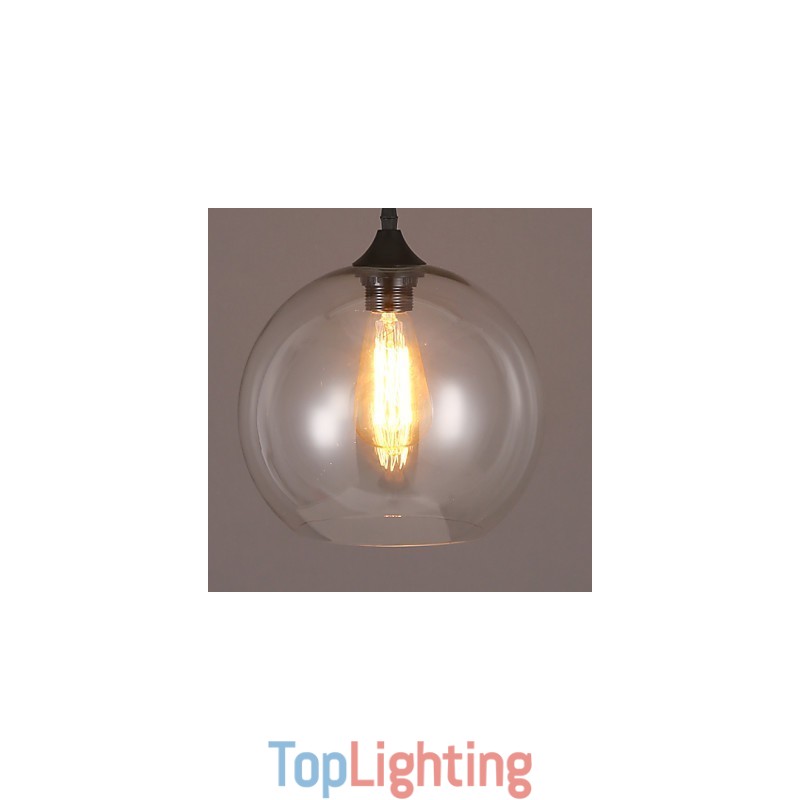 American Creative Nordic Contracted Rural Glass Ball Single Head Droplight Lanp