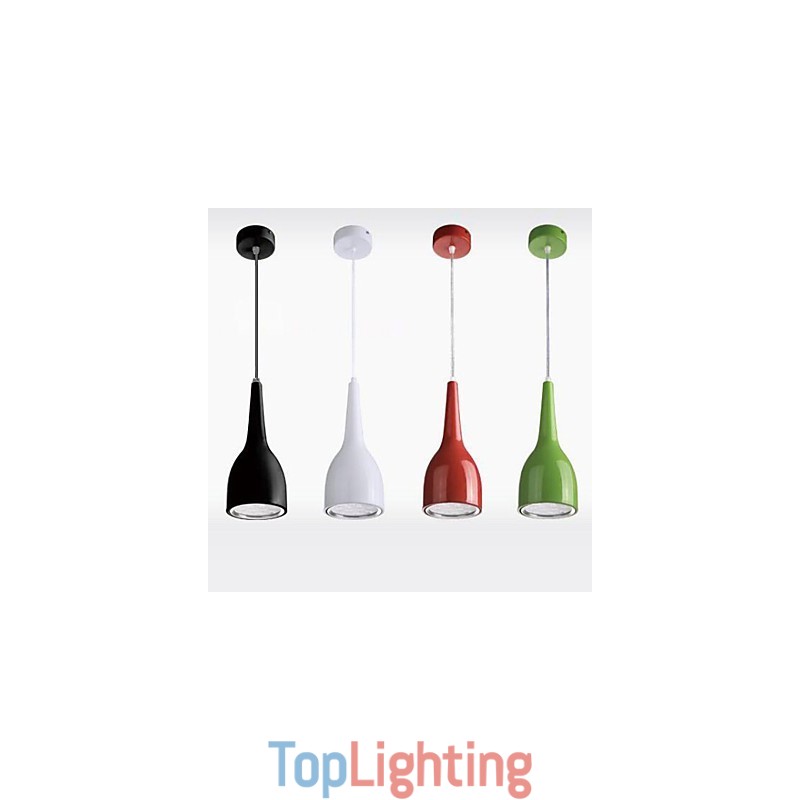 Modern Contemporary Globe Painting Metal Pendant Light
