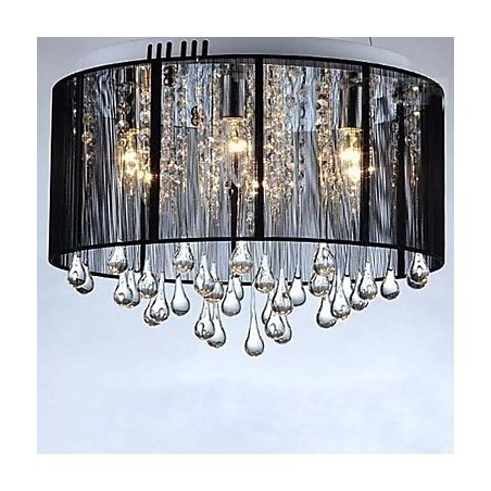 Luxury Black Drop Ceiling Crystal Chandelier Luxury Black Drop Ceiling Crystal Chandelier