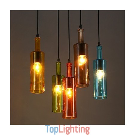 Diffuse Light Color Restoring Ancient Ways Bottle Droplight Pendant Light Diffuse Light Color Restoring Ancient Ways Bottle Droplight Pendant Light