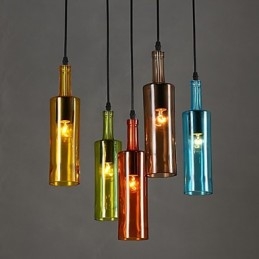 Diffuse Light Color Restoring Ancient Ways Bottle Droplight Pendant Light