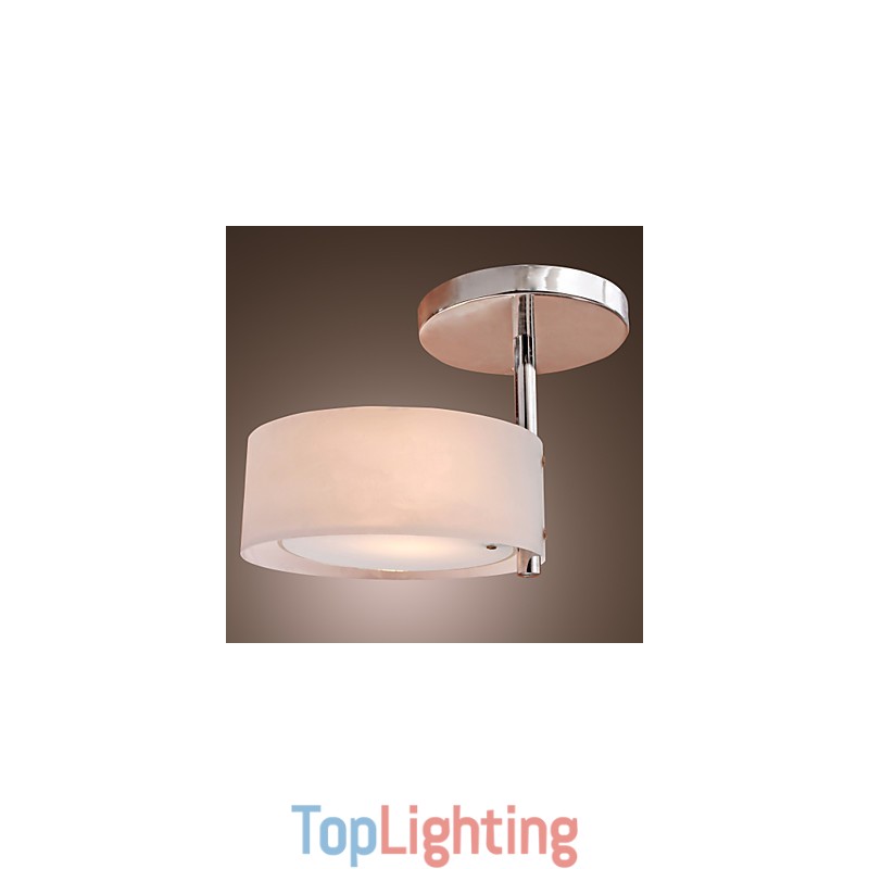 Modern Contemporary Mini Style Chrome Metal Chandelier Flush Mount Garage