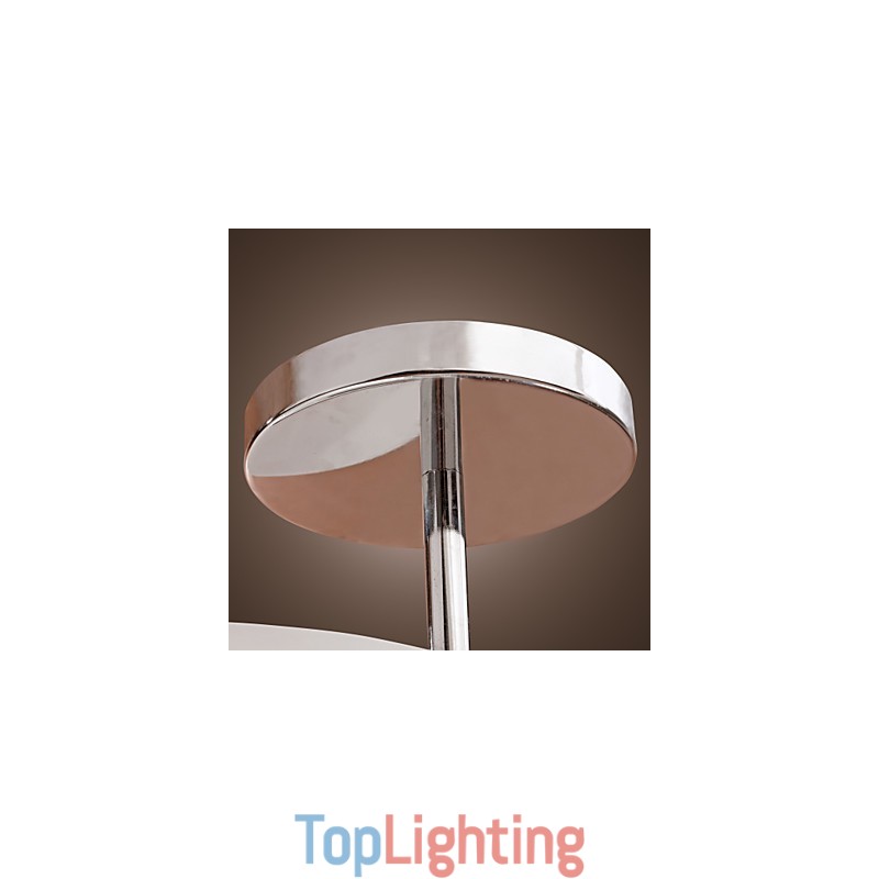 Modern Contemporary Mini Style Chrome Metal Chandelier Flush Mount Garage