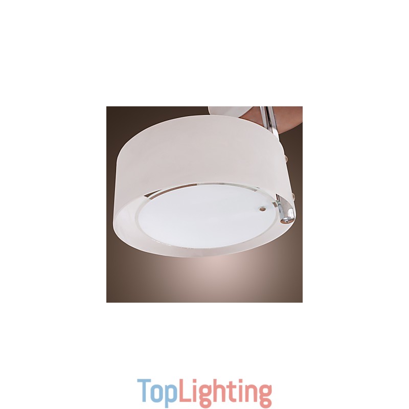 Modern Contemporary Mini Style Chrome Metal Chandelier Flush Mount Garage