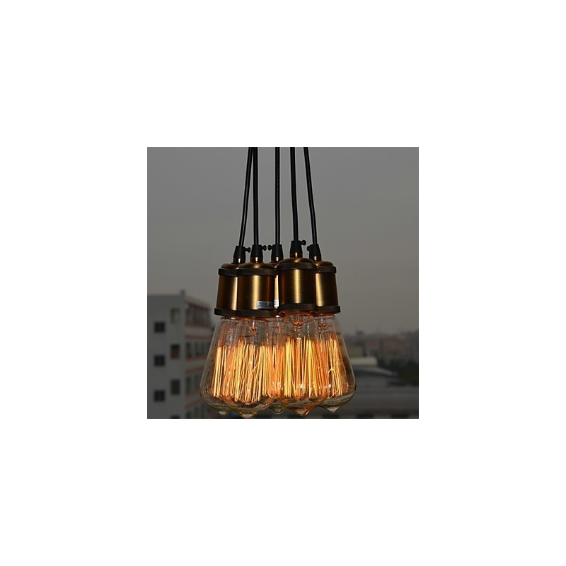 Country Electroplated Metal Flush Mount