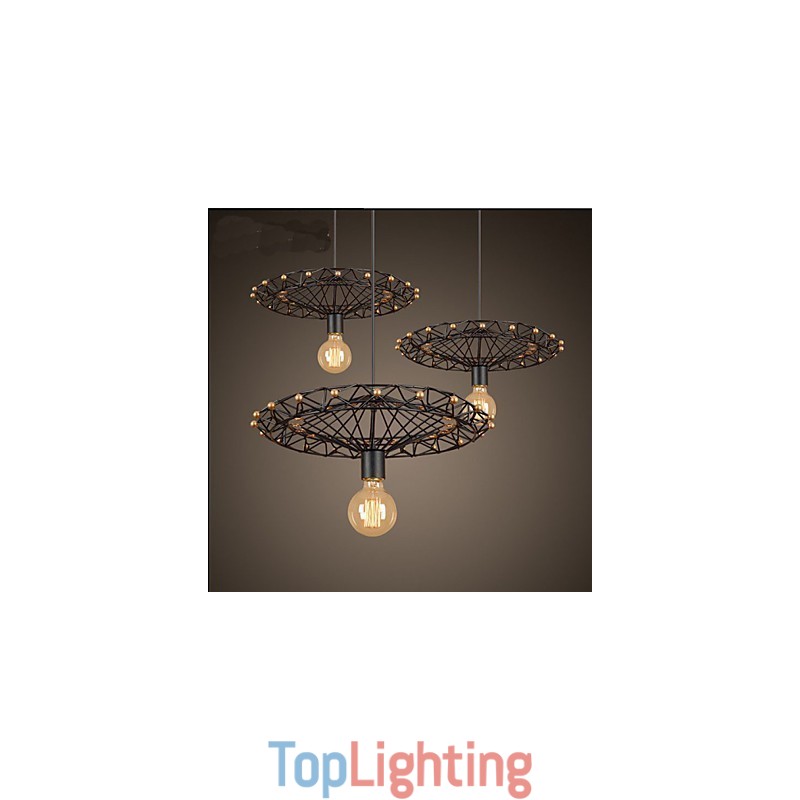 American Country Iron Industry Ferris Wheel Chandelier