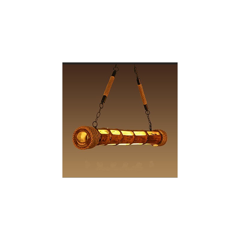Coffee Garden Decorative Carving Bamboo Chandelier