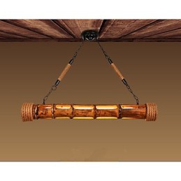 Coffee Garden Decorative Carving Bamboo Chandelier