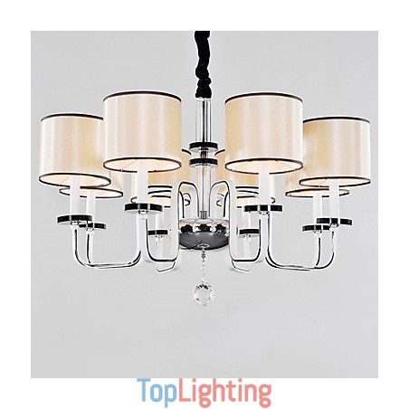 Modern Contemporary Crystal Chrome Metal Chandelier Modern Contemporary Crystal Chrome Metal Chandelier