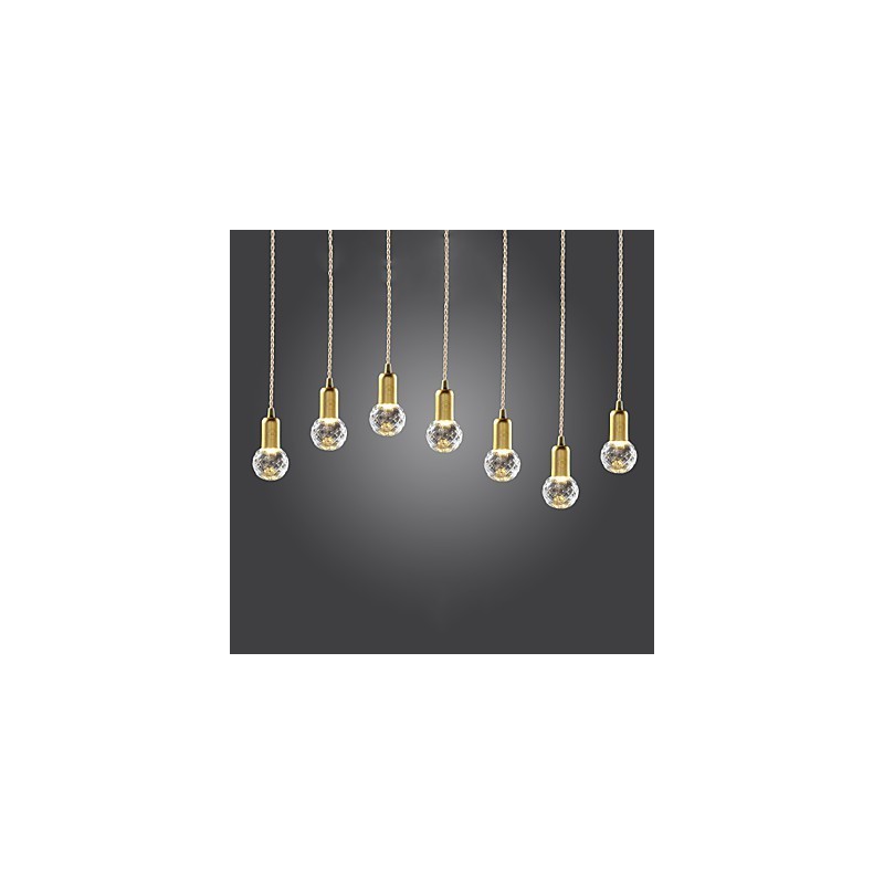 Modern Contemporary Vintage Mini Style Gold Metal Pendant Light