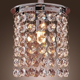 Modern Contemporary Crystal Mini Style Electroplated Pendant Light