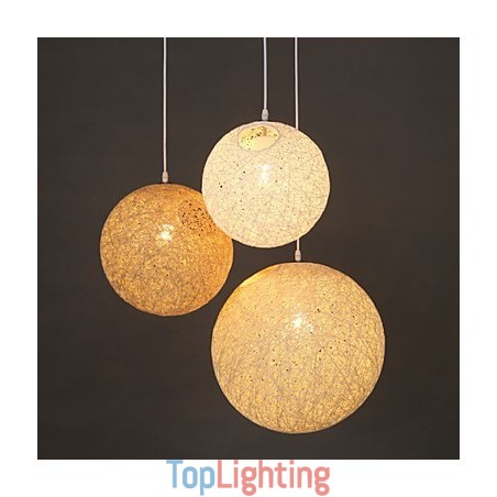 Contemporary And Contracted Spherical Cany Art Lamp Hemp Ball Pendant Lamp Light Contemporary And Contracted Spherical Cany Art Lamp Hemp Ball Pendant Lamp Light