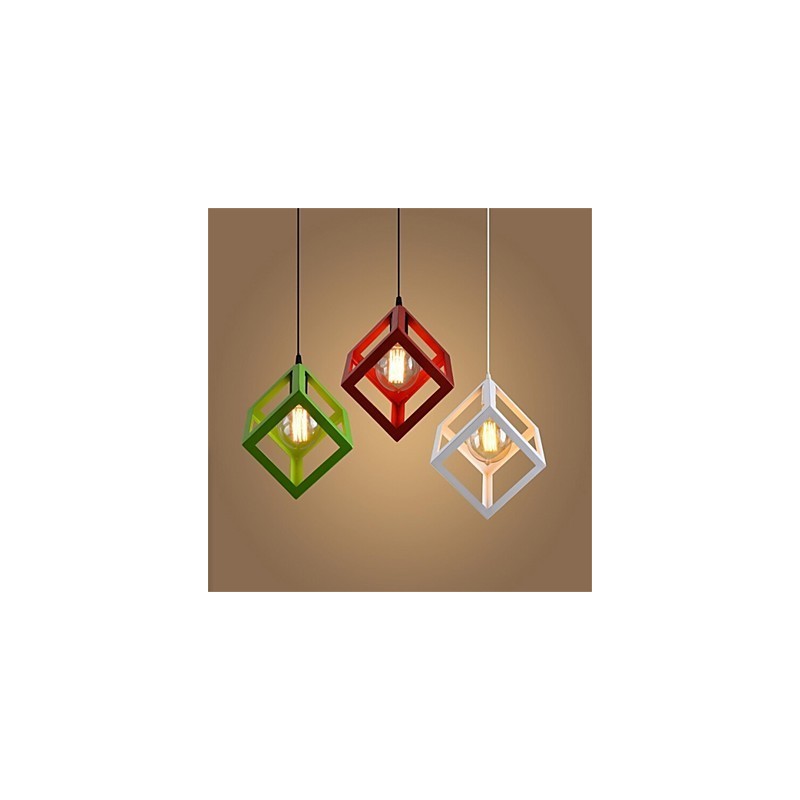 American Retro Birdcage Shape Iron Art Chandelier