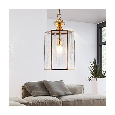 American Country Small Pendant all Copper Single Glass American Country Small Pendant all Copper Single Glass