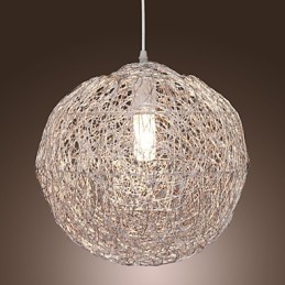 Modern Contemporary Globe Mini Style Chrome Pendant Light