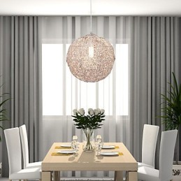 Modern Contemporary Globe Mini Style Chrome Pendant Light