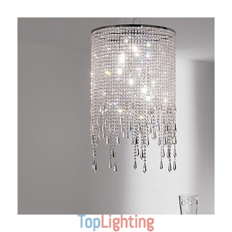 Modern Contemporary Crystal Metal Pendant Light Modern Contemporary Crystal Metal Pendant Light