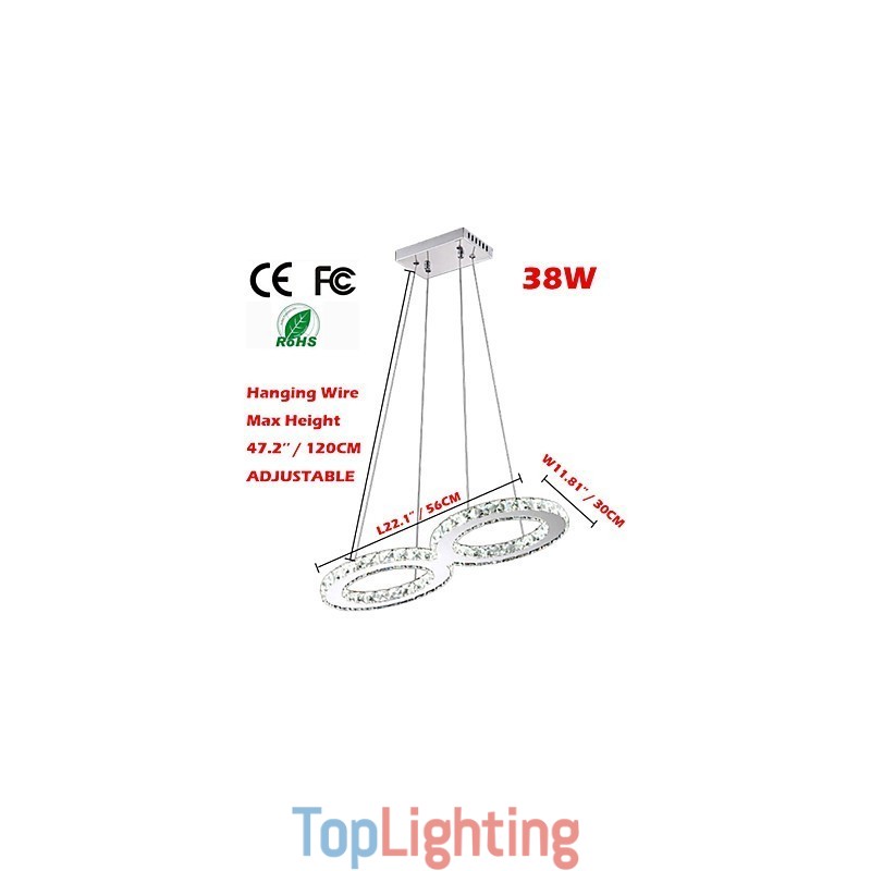 Crystal Ceiling Pendant Light Chandelier Lighting Fixtures