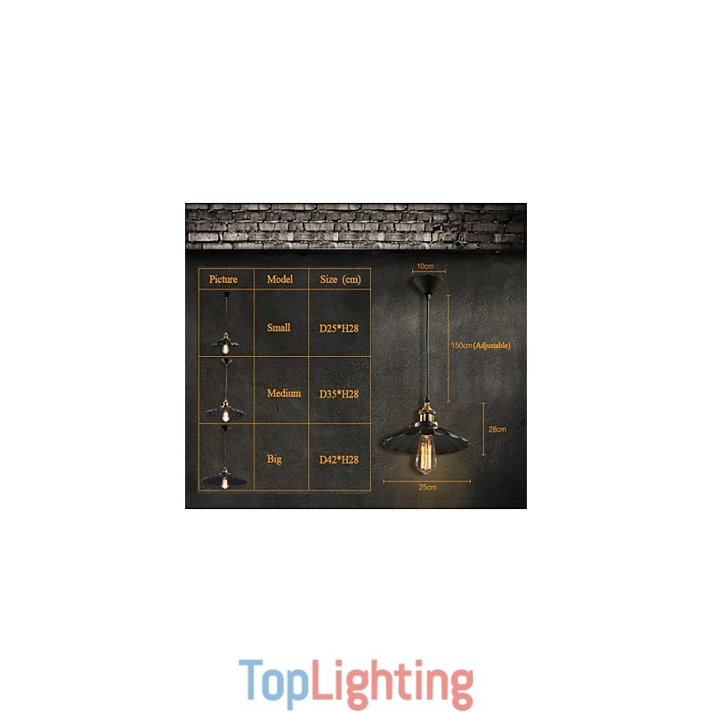 Retro Classic European Style Pendant Light Metal Art Droplight