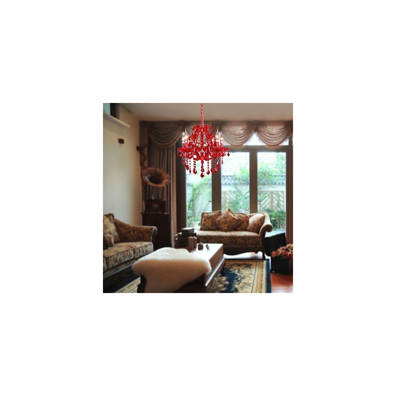 Modern Contemporary Crystal Chrome Metal Chandelier