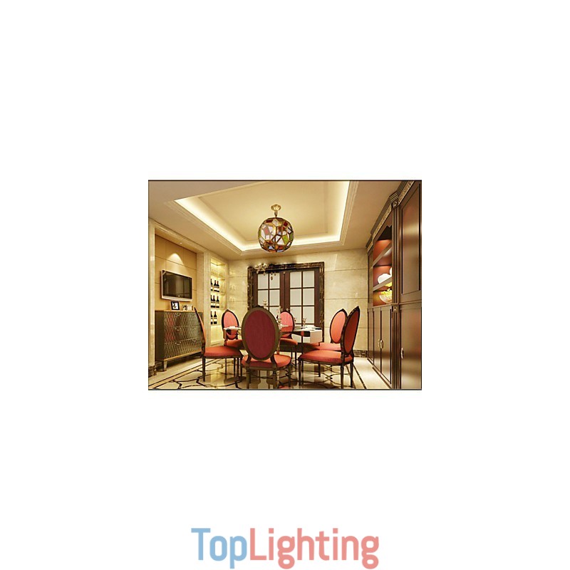 Porch Lamp LightsBalcony Lamp Exotic Small Copper Chandelier