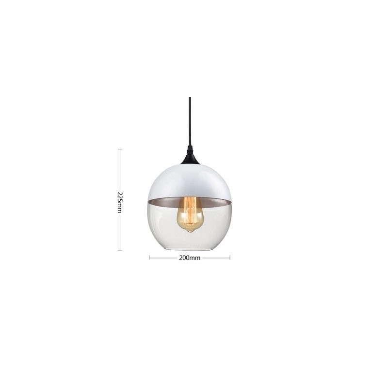The Nordic Creative Stair Shop'S Art Wrought Iron Glass Chandelier Lamp