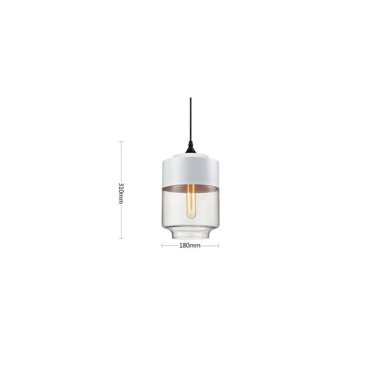 The Nordic Creative Stair Shop'S Art Wrought Iron Glass Chandelier Lamp
