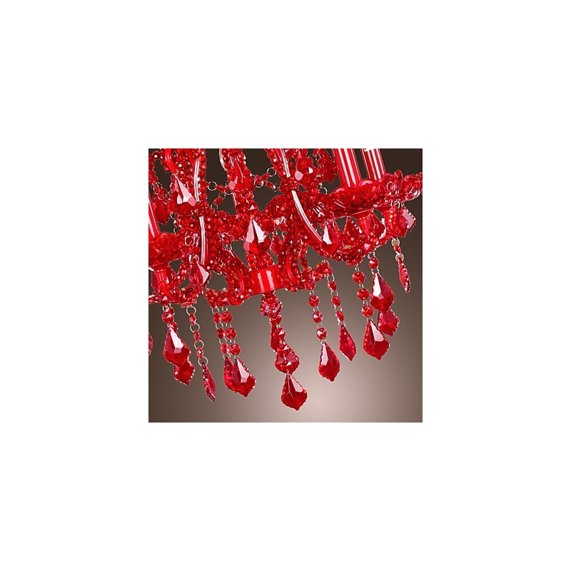Modern Contemporary Crystal Chrome Metal Chandelier