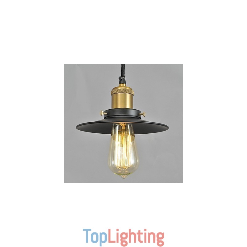 Country Mini Style Painting Metal Pendant Light