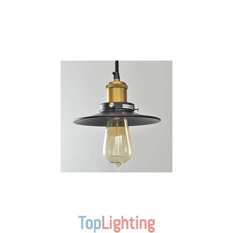 Country Mini Style Painting Metal Pendant Light