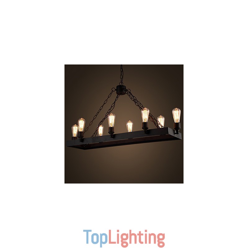 Modern Retro Loft Chandelier American Country Chandelier Creative Industrial Cafe Lamp Lights