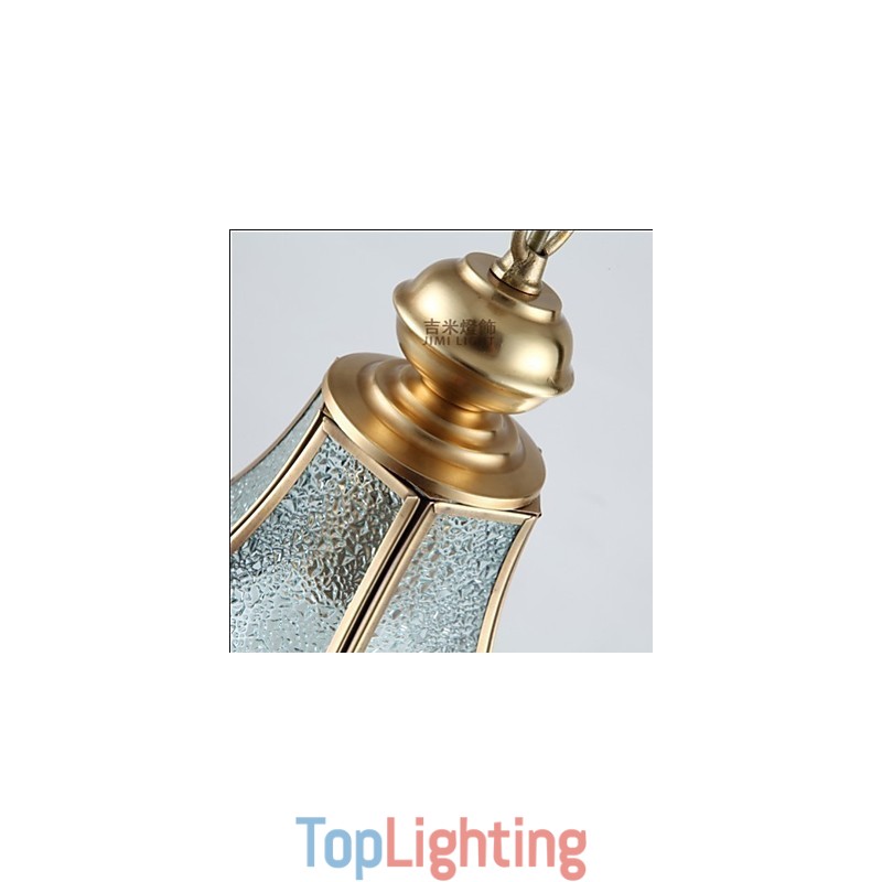American Country Small Pendant all Copper Single Glass