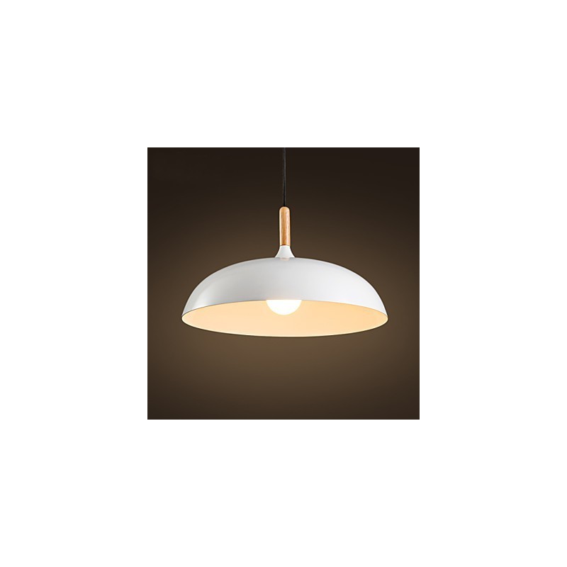 Retro Pendant Light Painting Wood+Metal Cafe pendant lamps