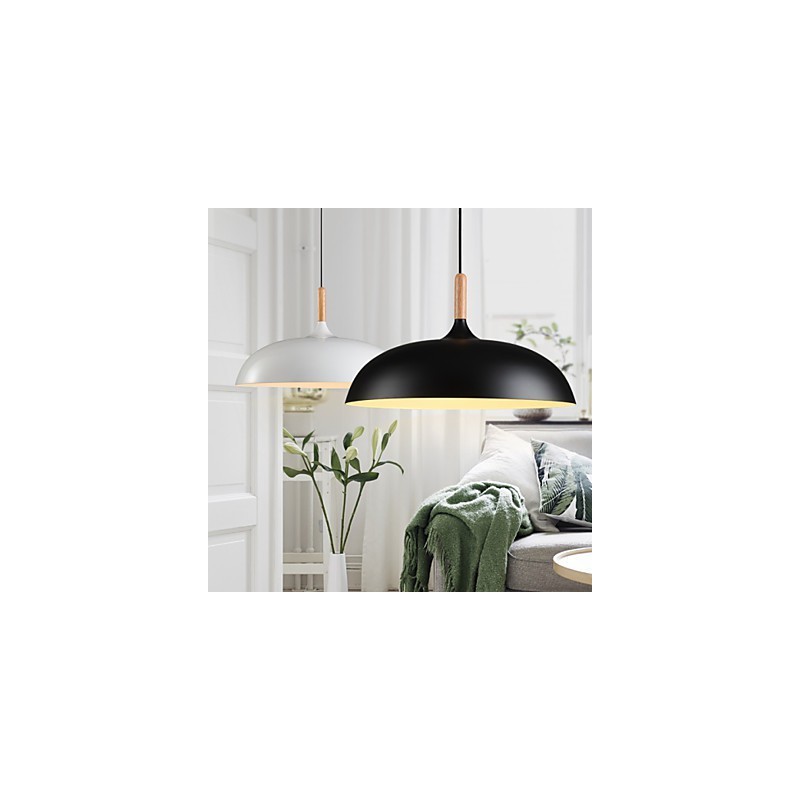 Retro Pendant Light Painting Wood+Metal Cafe pendant lamps