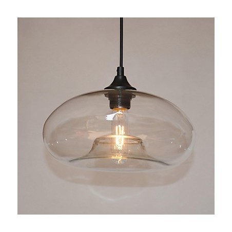 Modern Characteristic 1 Light Pendant With Transparent Shade Modern Characteristic 1 Light Pendant With Transparent Shade