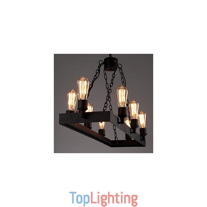 Modern Retro Loft Chandelier American Country Chandelier Creative Industrial Cafe Lamp Lights