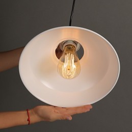 American Country Style Originality Single Head Wrought Iron Hollow Out Droplight Lamp
