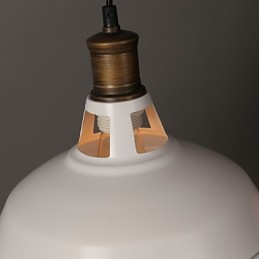 American Country Style Originality Single Head Wrought Iron Hollow Out Droplight Lamp