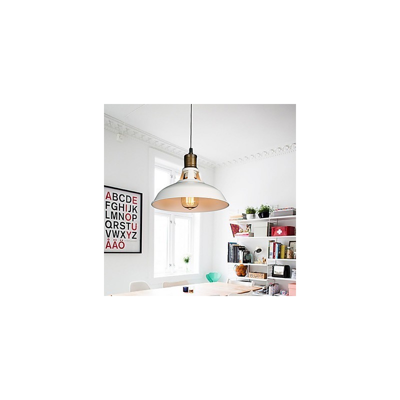 American Country Style Originality Single Head Wrought Iron Hollow Out Droplight Lamp