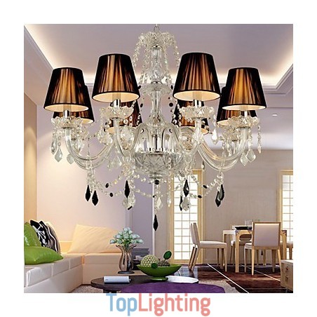 Elegant Crystal Chandelier with 8 Lights Elegant Crystal Chandelier with 8 Lights