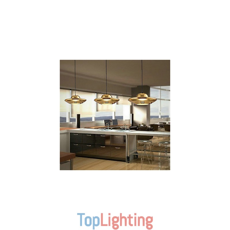 Country Electroplated Metal Pendant Light Garage