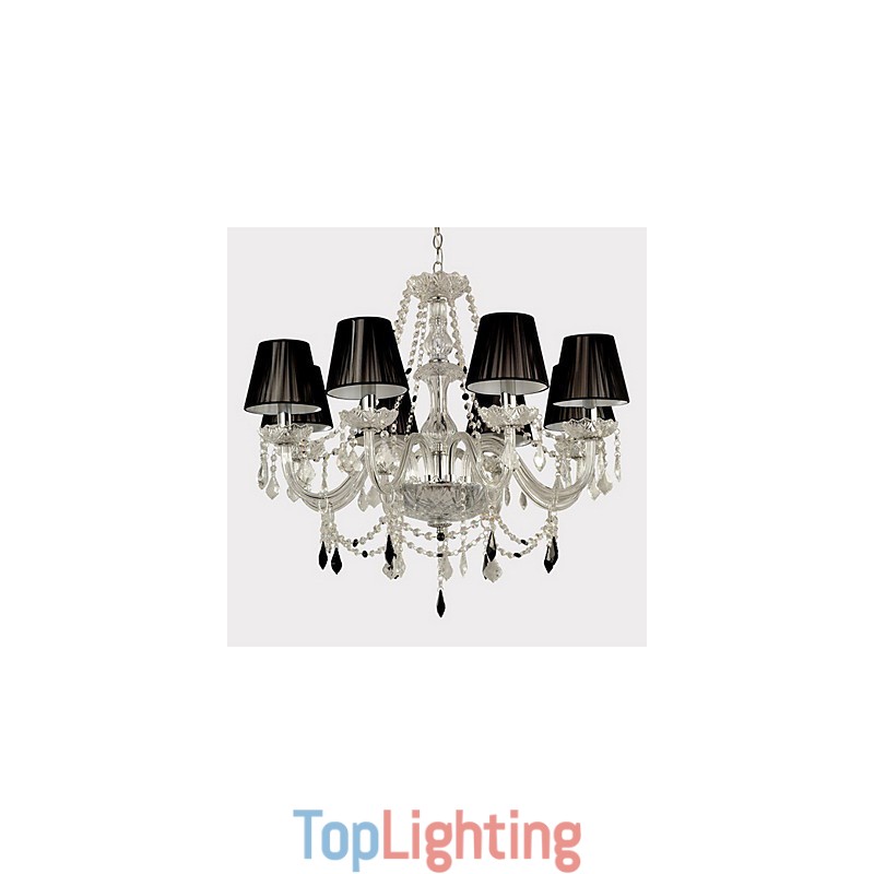 Elegant Crystal Chandelier with 8 Lights