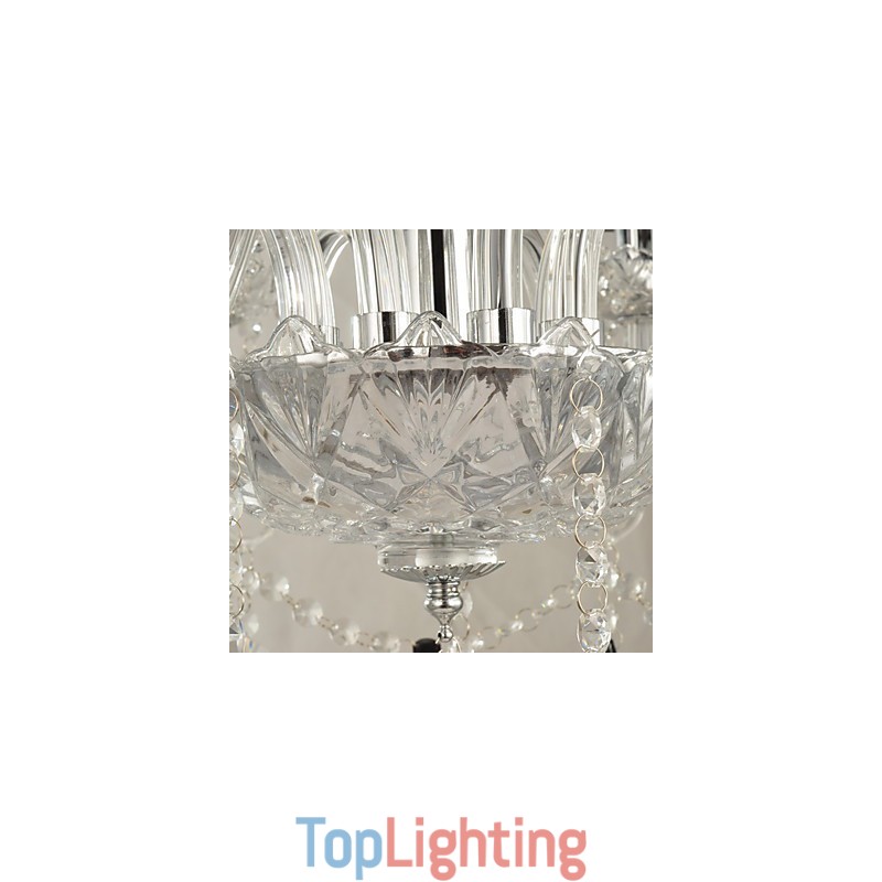 Elegant Crystal Chandelier with 8 Lights