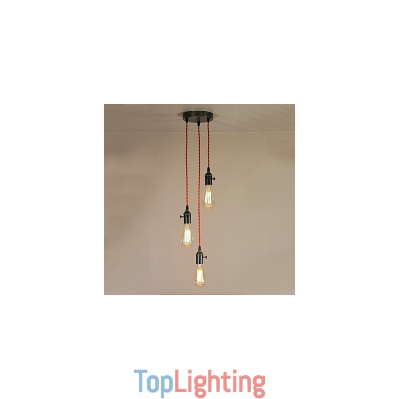 Country Mini Style Electroplated Metal Flush Mount