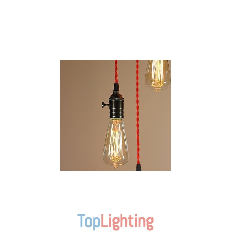 Country Mini Style Electroplated Metal Flush Mount