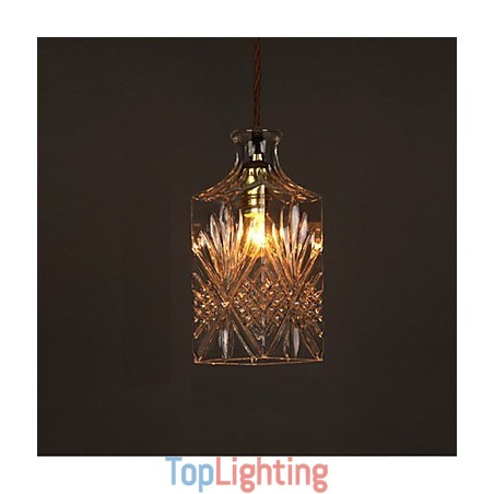 Romantic Bottle Creative Carved Art Glass Chandelier Light Pendant Light Romantic Bottle Creative Carved Art Glass Chandelier Light Pendant Light