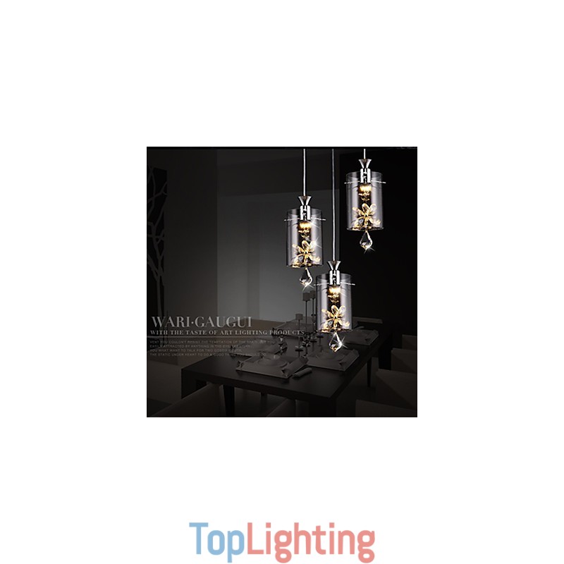 Modern Contemporary Crystal Others Glass Pendant Light