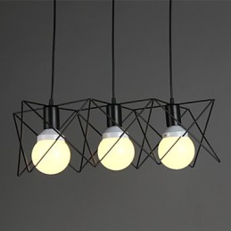 Contracted And Contemporary Creative Design Single Wrought Iron Head Droplight