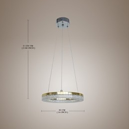 Crystal Pendant Light Golden Modern Lamp