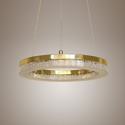 Crystal Pendant Light Golden Modern Lamp